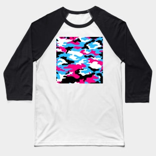 pink camo camouflage Baseball T-Shirt